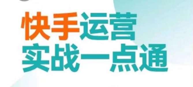 快手运营实战一点通，这套课用小白都能学会的方法教你抢占用户，做好生意-赛德副业库