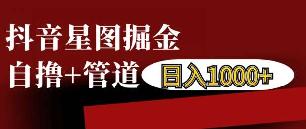 抖音星图掘金自撸，可以管道也可以自营，日入1k【揭秘】-赛德副业库