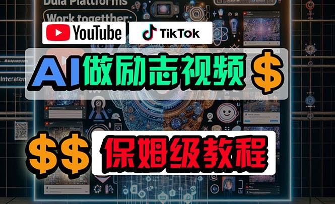 （10520期）利用AI制作励志视频，在YouTube和TikTok赚钱，小白可做（附工具）-赛德副业库
