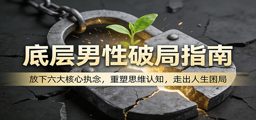 底层男性破局指南：放下六大核心执念，重塑思维认知，走出人生困局-赛德副业库