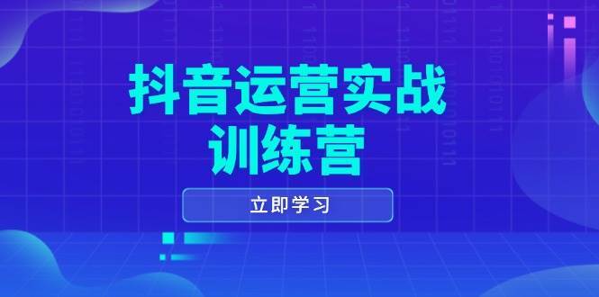 抖音运营实战训练营，0-1打造短视频爆款，涵盖拍摄剪辑、运营推广等全过程-赛德副业库