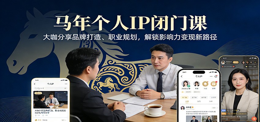 马年个人IP闭门课，大咖分享品牌打造、职业规划，解锁影响力变现新路径-赛德副业库