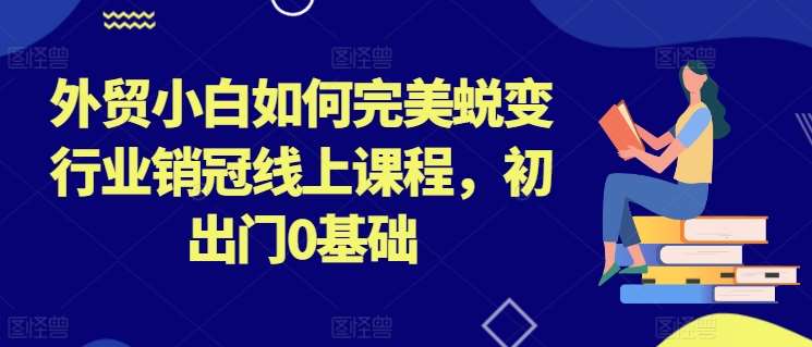 外贸小白如何完美蜕变行业销冠线上课程,初出门0基础-赛德副业库