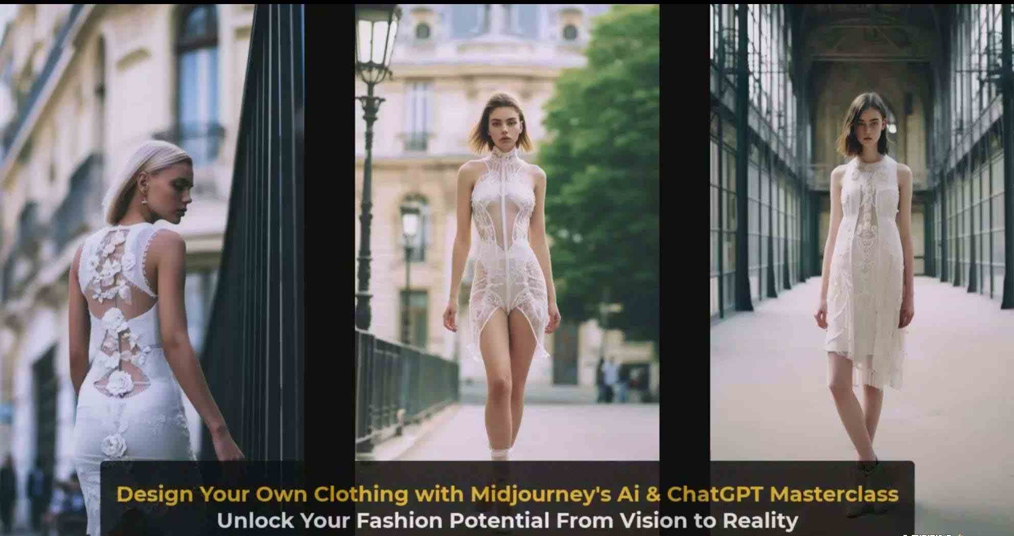 图片[6]-利用 Midjourneys Ai 人工智能设计自己的服装AI大师班-10节课-中英字幕-赛德副业库