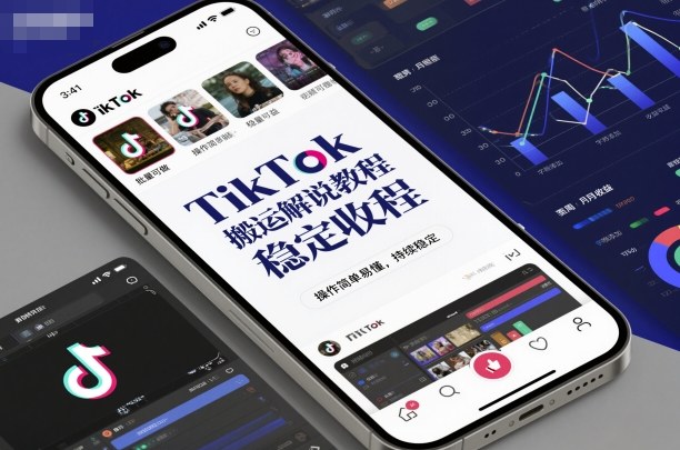 TikTok搬运解说教程,稳定收益,操作简单易懂,批量可做,持续稳定-赛德副业库