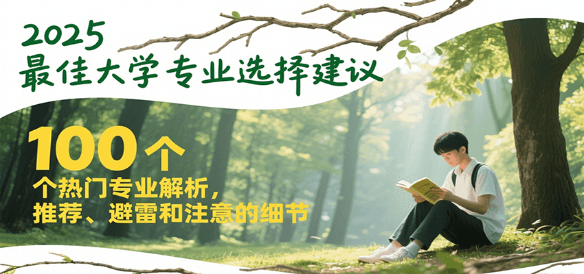 2025最佳大学专业选择建议，100个热门专业解析，推荐、避雷和注意的细节-赛德副业库