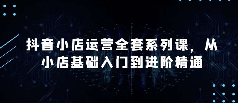 抖音小店运营全套系列课，全新升级，从小店基础入门到进阶精通，系统掌握月销百万小店的核心秘密-赛德副业库