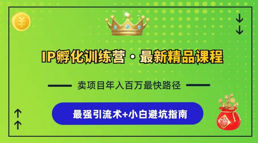 （13055期）IP孵化训练营，知识付费全流程+最强引流术+小白避坑指南-赛德副业库