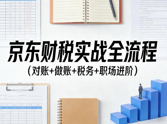 京东财税实战全流程(对账+做账+税务+职场进阶)-赛德副业库