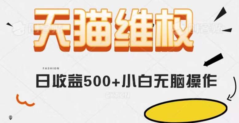 天猫维权，日收益500+小白简单无脑操作每天动动手就可以【仅揭秘】-赛德副业库