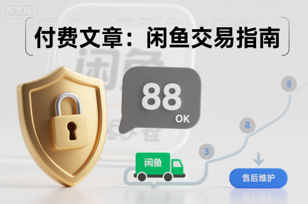 付费文章：闲鱼交易指南，怎么才能降低被坑被马扁的概率-赛德副业库