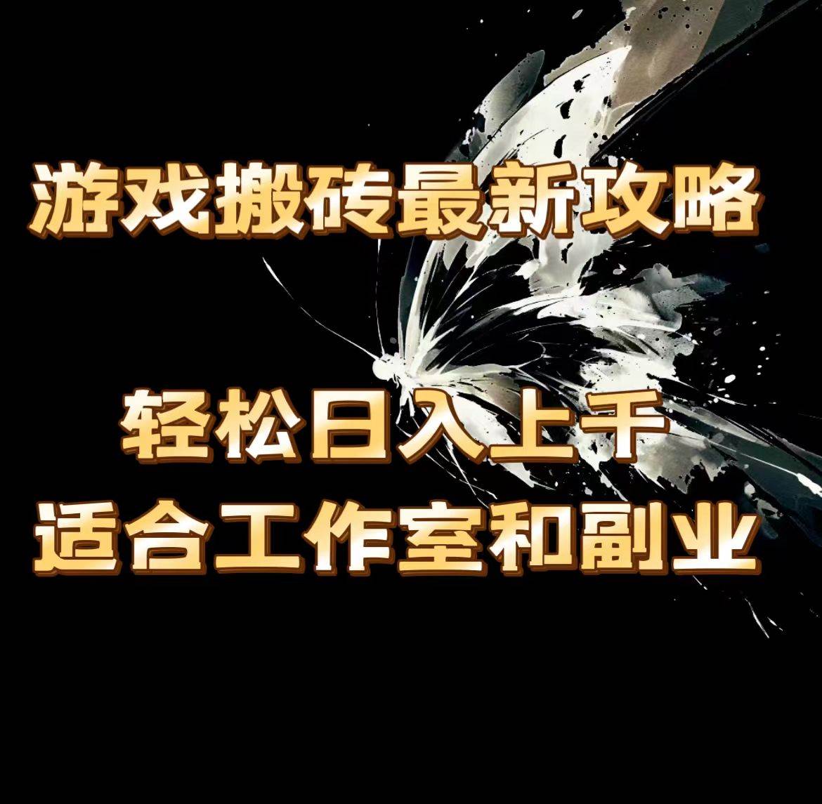 （11662期）游戏搬砖最新攻略，轻松日入上千，适合工作室和副业。-赛德副业库