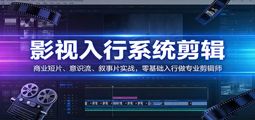 影视系统剪辑，商业短片、意识流、叙事片实战，零基础入行做专业剪辑师-赛德副业库