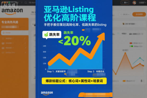 亚马逊Listing优化高阶课程,手把手教你策划高转化率、低跳失率的listing-赛德副业库