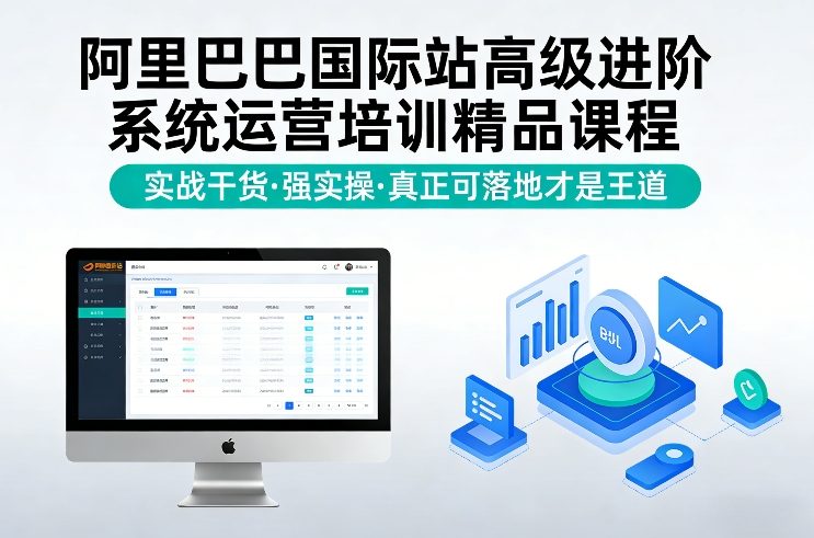 阿里巴巴国际站高级进阶系统运营培训精品课程，实战干货，强实操，真正可落地才是王道-赛德副业库