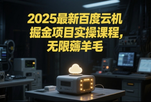 2025最新百度云机掘金项目实操课程单窗口保底5-10元月收益单窗口150+【揭秘】-赛德副业库