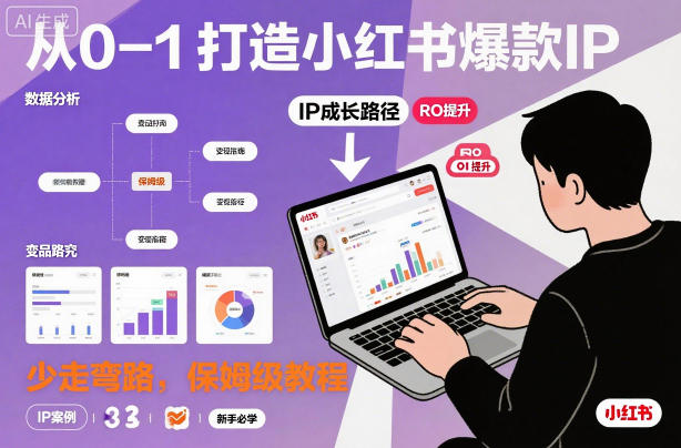 从0-1如何打造一个小红书爆款IP，少走弯路，保姆级教程-赛德副业库