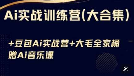 Ai实战训练营合集(豆包Ai+KiMi应用+Ai音乐)，基础操作到高级技巧的多个方面-赛德副业库