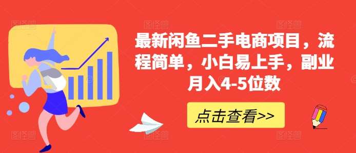 最新闲鱼二手电商项目，流程简单，小白易上手，副业月入4-5位数!-赛德副业库