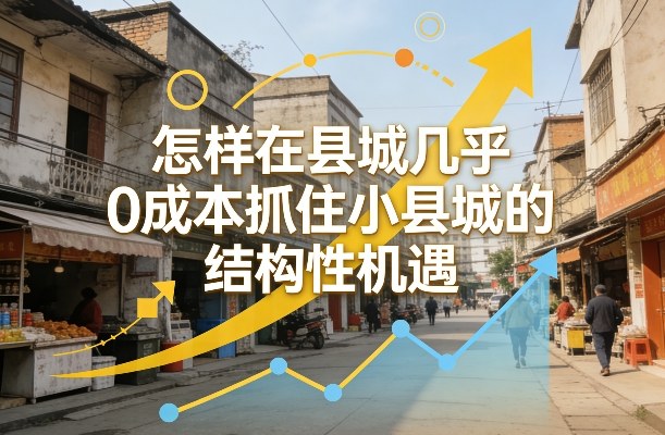 付费文章:怎样在县城几乎0成本抓住小县城的结构性机遇-赛德副业库