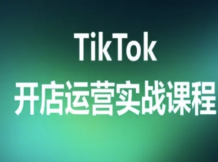 TikTok开店运营实战课程，TK跨境电商实操全流程-赛德副业库