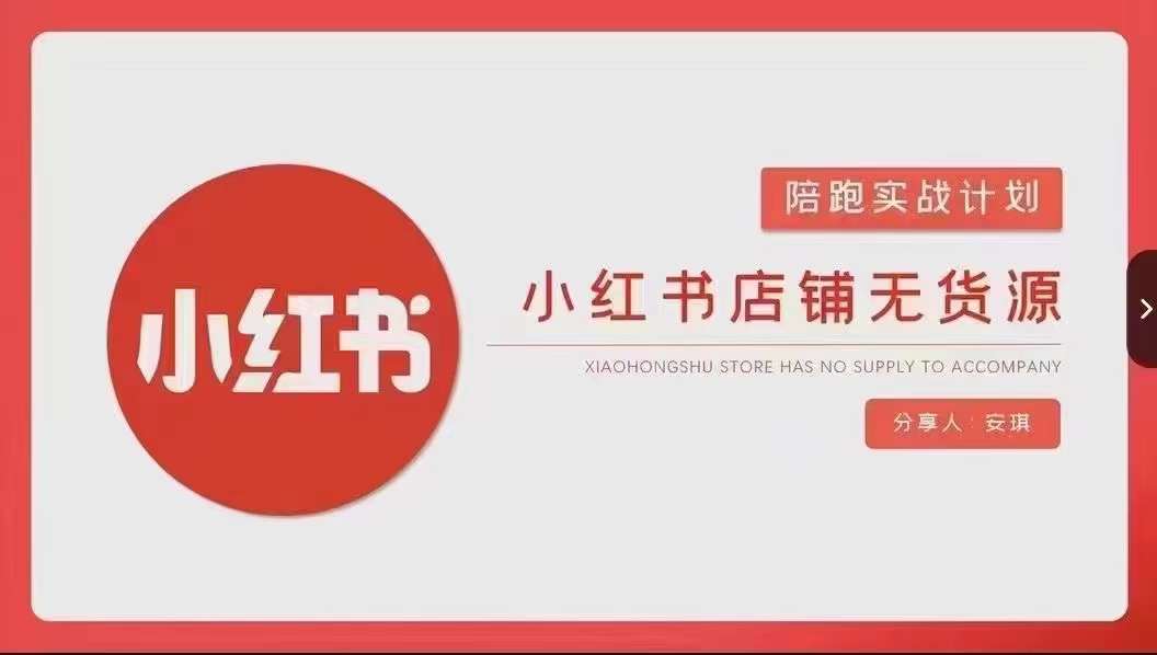 安琪-小红书店铺无货源实战，开店到售后全流程操作-赛德副业库