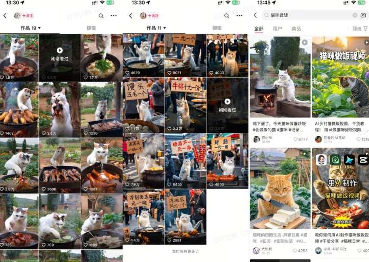 图片[2]-最近很火的爆款猫咪做饭视频拆解，小白一周涨粉2万，单条10万+播放(附保姆级教程)-赛德副业库
