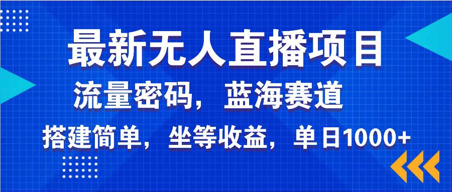 （14174期）最新无人直播项目—美女电影游戏，轻松日入3000+，蓝海赛道流量密码，…-赛德副业库