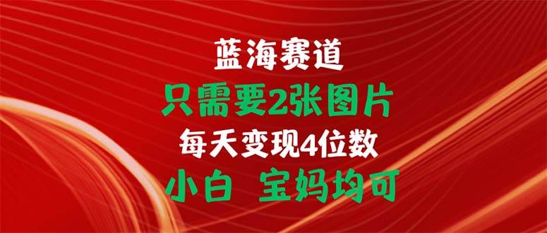 （11047期）只需要2张图片 每天变现4位数 小白 宝妈均可-赛德副业库