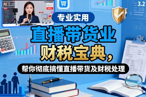 直播带货业财税宝典，帮你彻底搞懂直播带货及财税处理-赛德副业库