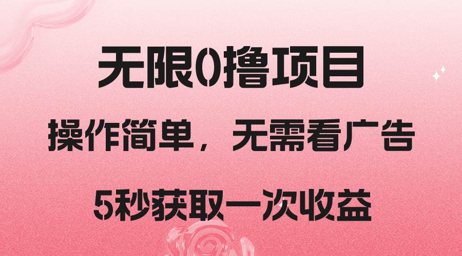 撸新平台，5秒获取一次收益，简单无脑操作-赛德副业库
