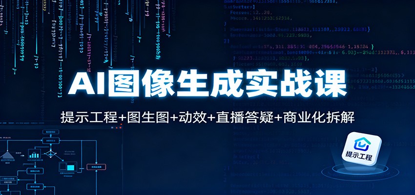 AI图像生成实战课：提示工程+图生图+动效+直播答疑+商业化拆解-赛德副业库