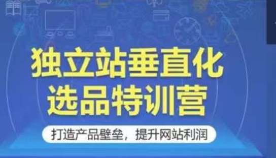 独立站垂直化选品特训营，打造产品壁垒，提升网站利润-赛德副业库