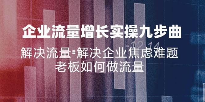 （11822期）企业流量增长实战九步曲，解决流量=解决企业焦虑难题，老板如何做流量-赛德副业库