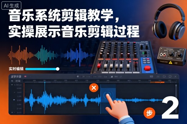 音乐系统剪辑教学，实操展示音乐剪辑过程-赛德副业库