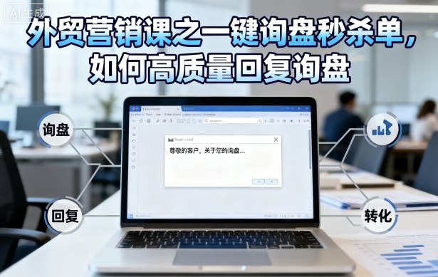 外贸营销课之一键询盘秒杀单，如何高质量回复询盘-赛德副业库