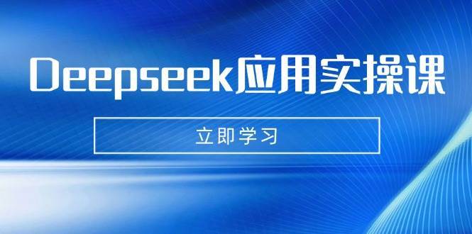Deepseek应用实操课:AI制作数字妈妈、写真、短视频,辅导作业,PPT制作等-赛德副业库