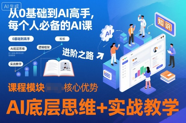 从0基础到AI高手，每个人必备的AI课，AI底层思维+实战教学-赛德副业库
