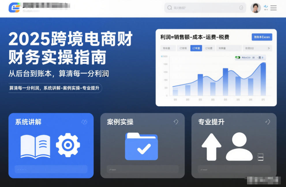 2025跨境电商财务实操指南，从后台到账本，算清每一分利润，系统讲解-案例实操-专业提升-赛德副业库
