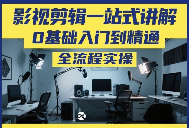 影视剪辑一站式讲解,0基础入门到精通,全流程实操-赛德副业库