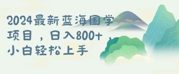 国学项目,长期蓝海可矩阵,从0-1的过程【揭秘】-赛德副业库