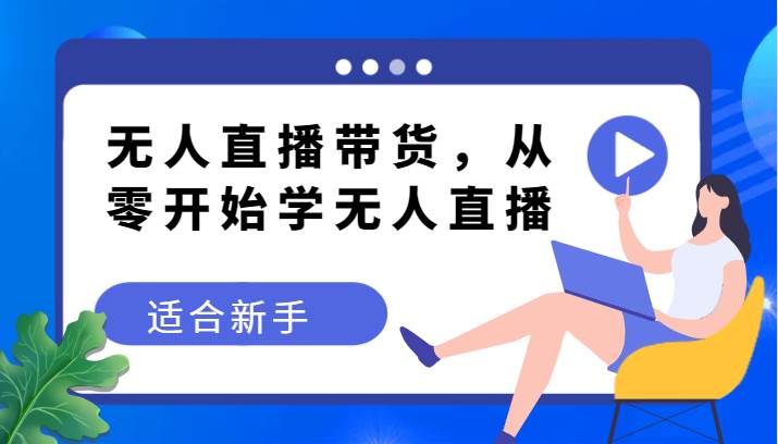 无人直播带货变现教程，从零开始学无人直播，适合新手-赛德副业库