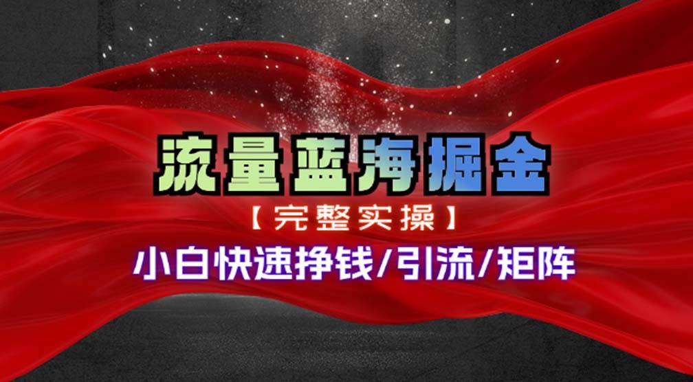（11302期）热门赛道掘金_小白快速入局挣钱，可矩阵【完整实操】-赛德副业库