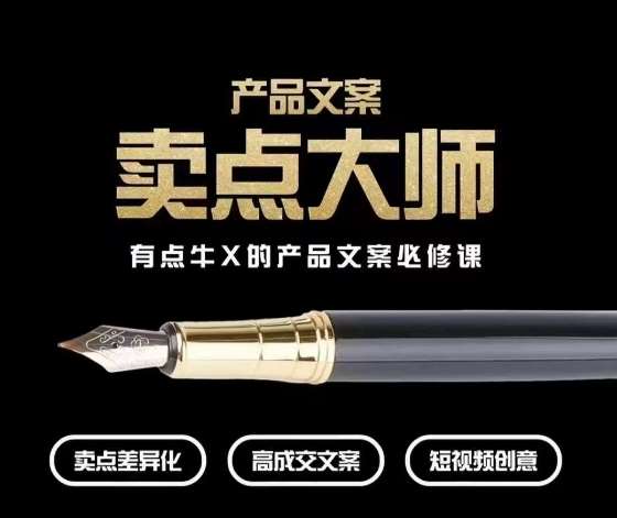 产品文案【卖点大师】高转化电商,有点牛X的产品文案必修课-赛德副业库
