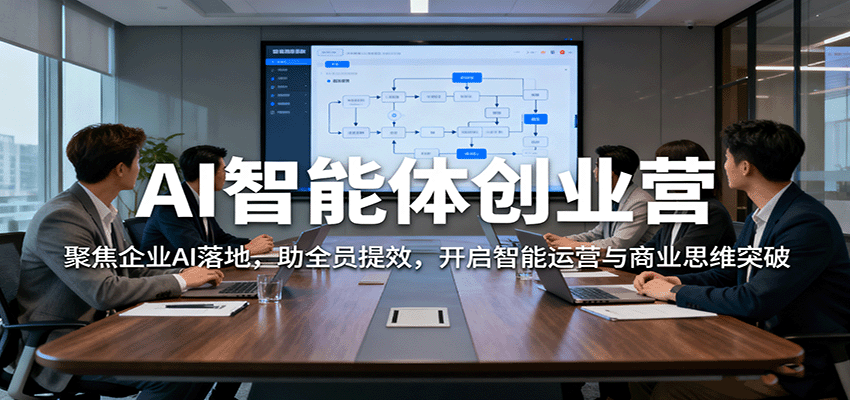 AI智能体创业营：聚焦企业AI落地，助全员提效，开启智能运营与商业思维突破-赛德副业库