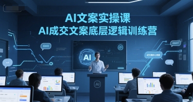 AI文案实操课，AI成交文案底层逻辑训练营-赛德副业库