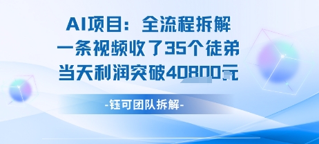 AI收徒变现闭环：一条视频收35人，日入1k+(附完整SOP)-赛德副业库