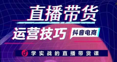 直播带货运营技巧，学实战的直播带货课-赛德副业库