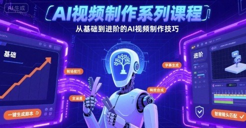 AI视频制作系列课程，从基础到进阶的AI视频制作技巧全涵盖-赛德副业库