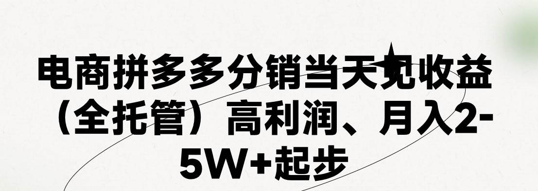 （11091期）最新拼多多模式日入4K+两天销量过百单，无学费、 老运营代操作、小白福…-赛德副业库